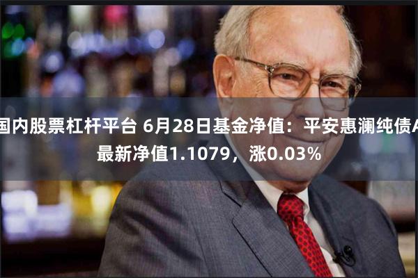 国内股票杠杆平台 6月28日基金净值：平安惠澜纯债A最新净值1.1079，涨0.03%