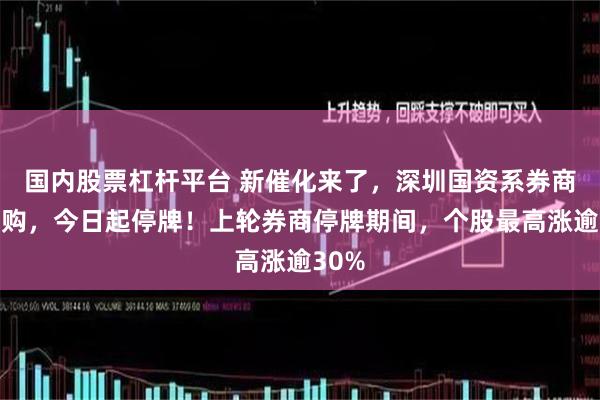 国内股票杠杆平台 新催化来了，深圳国资系券商大并购，今日起停牌！上轮券商停牌期间，个股最高涨逾30%