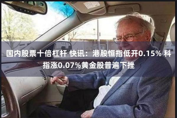 国内股票十倍杠杆 快讯：港股恒指低开0.15% 科指涨0.07%黄金股普遍下挫