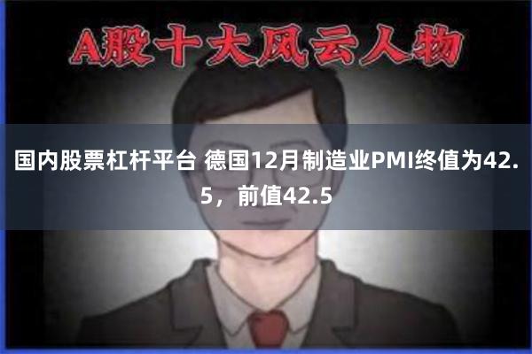 国内股票杠杆平台 德国12月制造业PMI终值为42.5，前值42.5